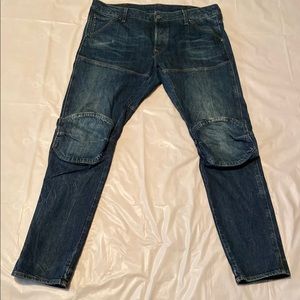 G-star biker knee pads slim jeans